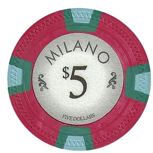 milano poker chips